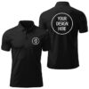 Customized Polo T Shirt for Men & Women with Logo & Name | Personalised Unisex Polo Neck T Shirts