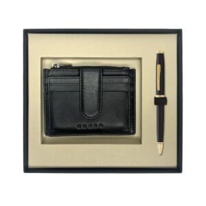 Luxury Corporate Wallet & Pen Gift Set – Custom Branding Available