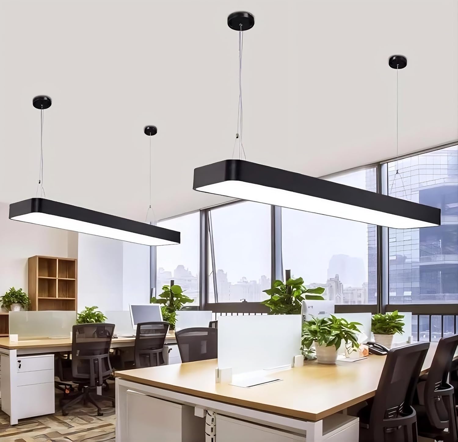 Modern Linear Pendant LED Light – Corporate & Commercial Branding Solution