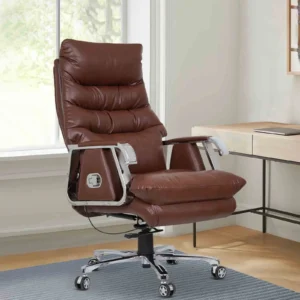 Boss Leatherette Executive Chair In Brown Colour