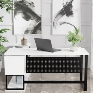 Executive Desks In White Colour ( Company Logo Printed )